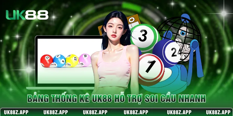 Bảng thống kê UK88 hỗ trợ soi cầu nhanh 